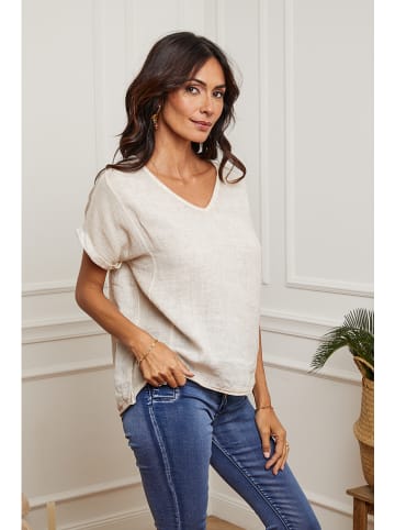 Fleur de Lin Leinen-Shirt "Fabioza" in Creme