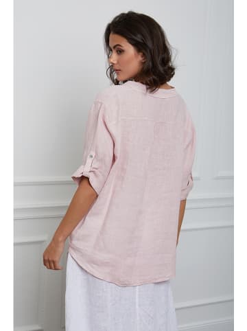 Fleur de Lin Leinen-Bluse "Helly" in Rosa