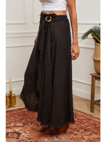 Fleur de Lin Linnen rok zwart