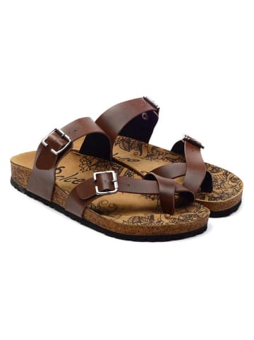 Calceo Teenslippers bruin