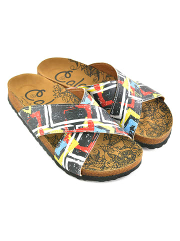 Calceo Slippers zwart/meerkleurig