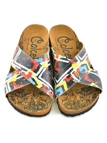 Calceo Slippers zwart/meerkleurig