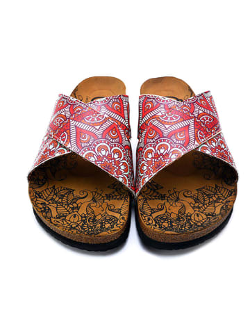 Calceo Slippers rood/meerkleurig