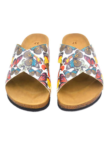 Calceo Slippers wit/meerkleurig