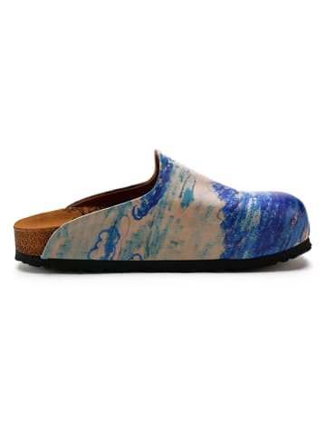 Calceo Clogs blauw/meerkleurig