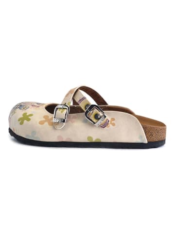 Calceo Clogs in Creme/ Bunt