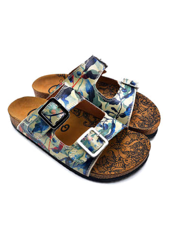 Calceo Slippers blauw/meerkleurig