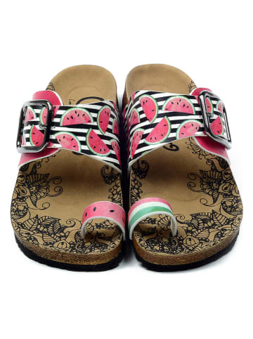 Calceo Teenslippers roze/meerkleurig