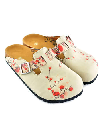 Calceo Clogs beige/roze