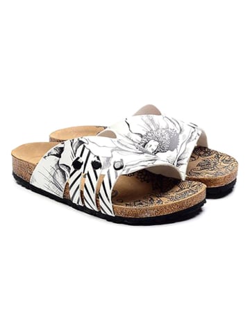 Calceo Instappers zwart/wit