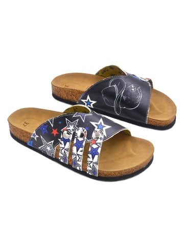 Calceo Slippers zwart/meerkleurig