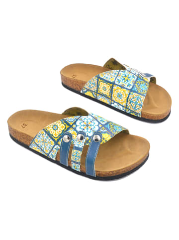 Calceo Slippers blauw/meerkleurig