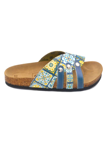 Calceo Slippers blauw/meerkleurig