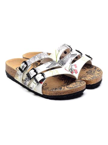 Calceo Slippers wit/meerkleurig