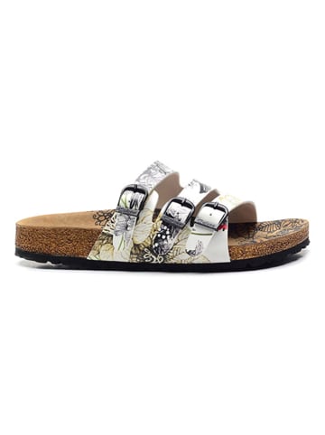 Calceo Slippers wit/meerkleurig