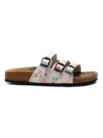 Calceo Slippers crème/meerkleurig