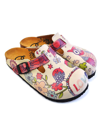Calceo Clogs beige/meerkleurig