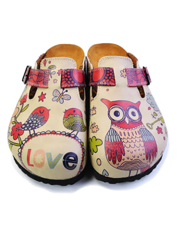 Calceo Clogs beige/meerkleurig