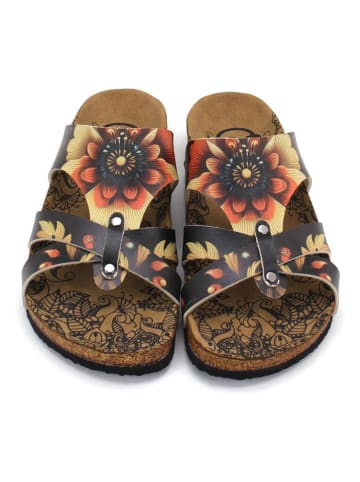 Calceo Slippers zwart/meerkleurig