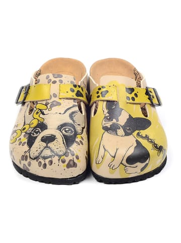 Calceo Clogs beige/meerkleurig