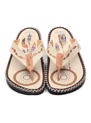 Calceo Teenslippers beige/meerkleurig