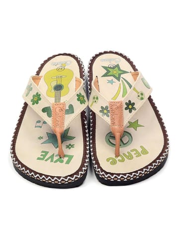 Calceo Teenslippers beige/meerkleurig