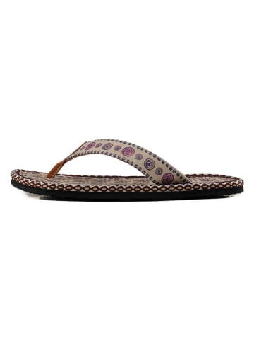 Calceo Teenslippers grijs/lichtbruin