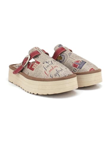 Calceo Clogs in Beige