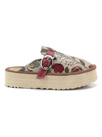 Calceo Clogs meerkleurig/crème