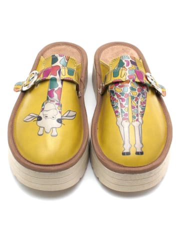 Calceo Clogs geel/meerkleurig