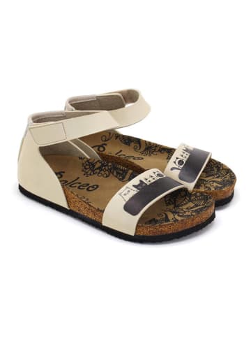 Calceo Sandalen beige/zwart