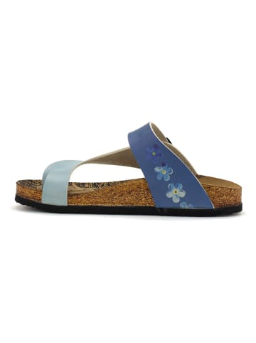 Calceo Teenslippers lichtblauw/blauw