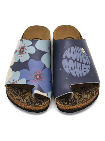 Calceo Teenslippers donkerblauw