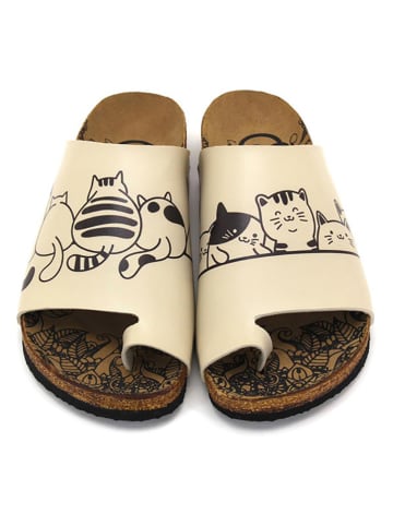 Calceo Zehentrenner in Beige