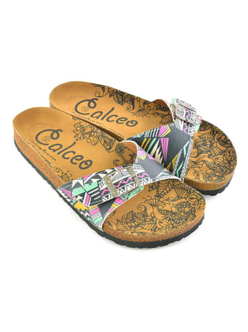 Calceo Slippers zwart/meerkleurig
