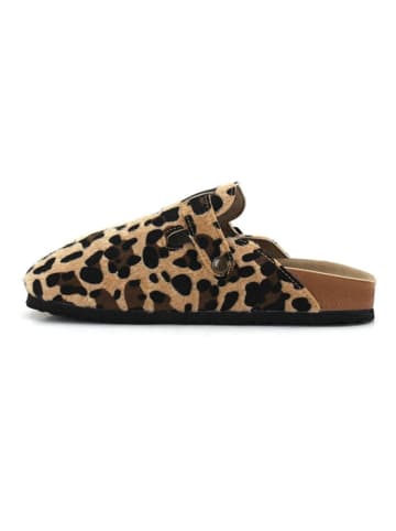 Calceo Clogs lichtbruin/bruin