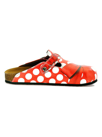Calceo Clogs rood/meerkleurig