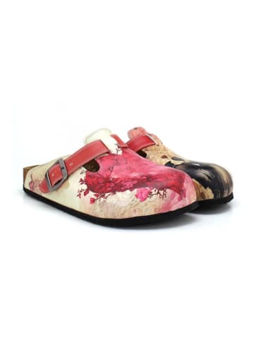 Calceo Clogs beige/roze
