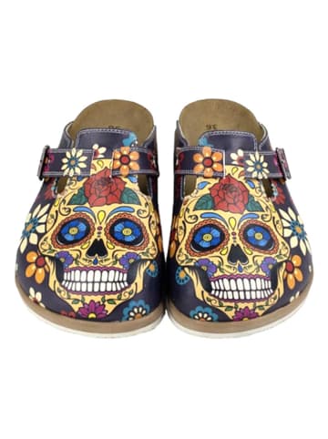 Calceo Clogs in Lila/ Bunt