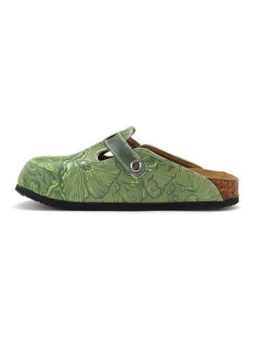 Calceo Chodaki w kolorze zielono-jasnoróżowo-białym