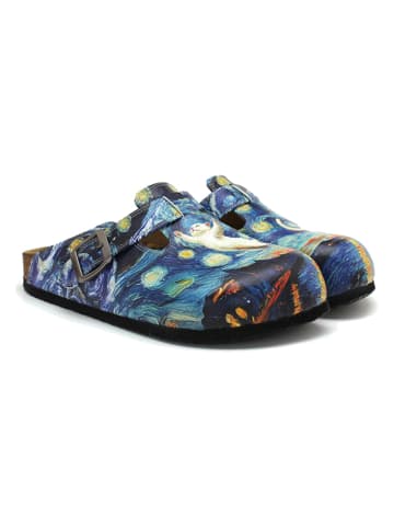 Calceo Clogs in Dunkelblau