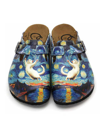 Calceo Clogs in Dunkelblau