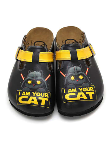 Calceo Clogs in Schwarz