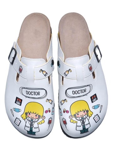 Calceo Clogs in Weiß