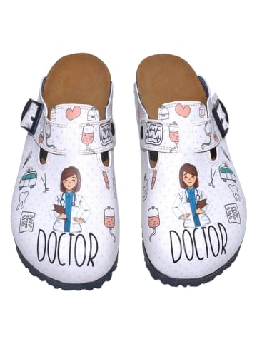 Calceo Clogs in Weiß