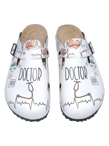 Calceo Clogs in Weiß