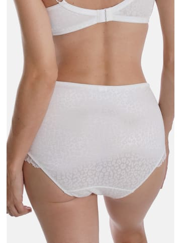 Sassa Pełne figi high waist w kolorze białym