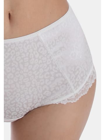 Sassa Pełne figi high waist w kolorze białym