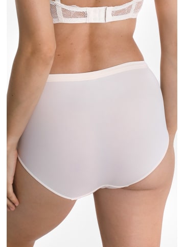 Sassa Pełne figi high waist w kolorze kremowym