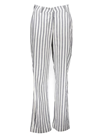 NÜMPH Broek grijs/wit